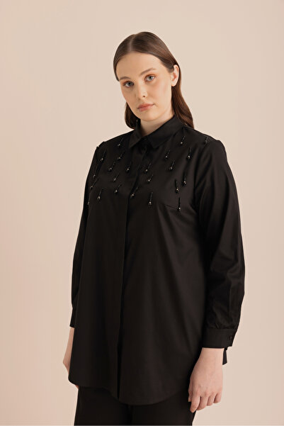 Aker İşlemeli Cotton Gömlek