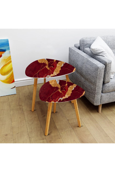 wudie Zigon Sehpa Yan Sehpa Orta Sehpa Ahşap Ayaklı mobilya Ahşap