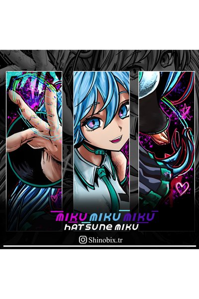SHINOBIX تي شيرت هاتسون ميكو فوكالويد كبير الحجم