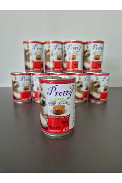 Lider MAGNESİA ROSE PRETTY Köpek Yaş Konserve Mama Beef Pate 400 gr X 10 Ad =4 Kg Dana Etli Sığır Etli Ezme