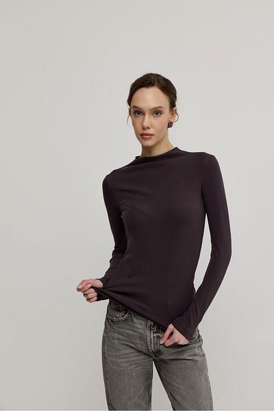 TUBİA Γυναικείο μακρυμάνικο κορμάκι Bitter Brown Basic