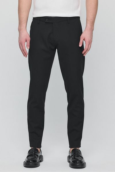 GIENTO Men's Classic Lycra Slim Fit Fabric Pants
