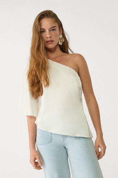 Stradivarius Asymmetric Cape Blouse Limited Edition