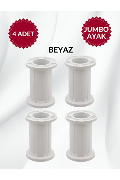 MKLAKS Jumbo Plastik Ayarlanabilir Dolap Mobilya Koltuk Kanepe Baza Ayağı 4lü...