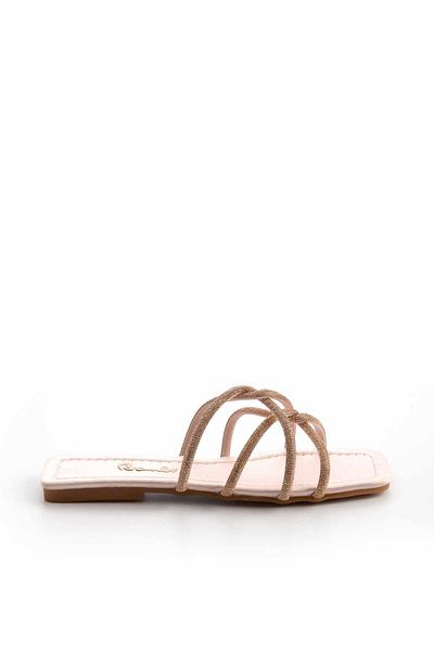 Bambi Nude Satin Women's Slippers K04137000538