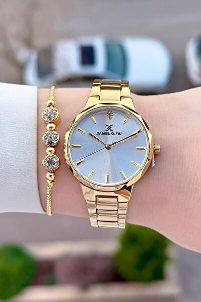 Daniel Klein Sarı 33 Mm Kadın Kol Saati Bileklik Hediye
