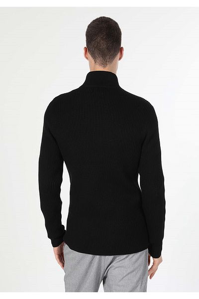 Colin's Slim Fit Men's Black Cardigan