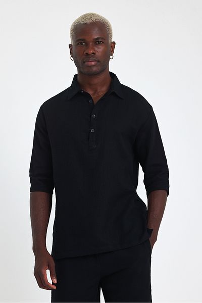 Weyeze Short Sleeve Linen Shirt Af-Y18007Lns