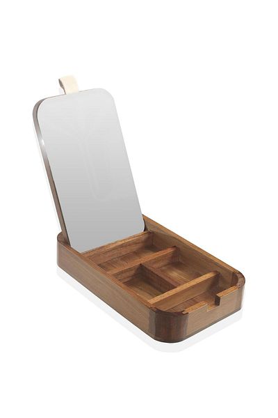 The Mia Κουτί οργάνωσης Natura Acacia με θήκες 25x14x4 cm