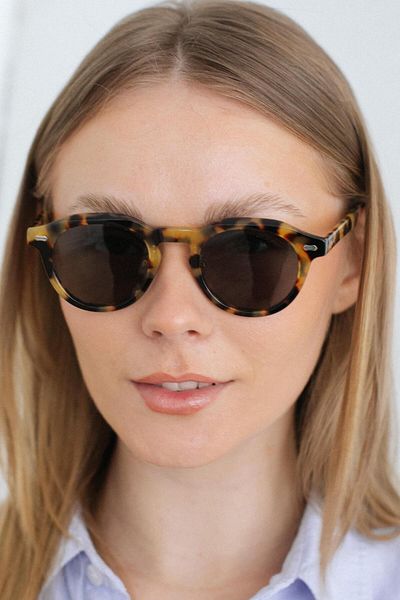 Bilge Karga Stack Leopard Black Sunglasses