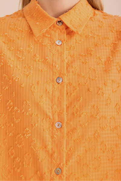 Aker Kumaşı Püskül Detaylı Tunik