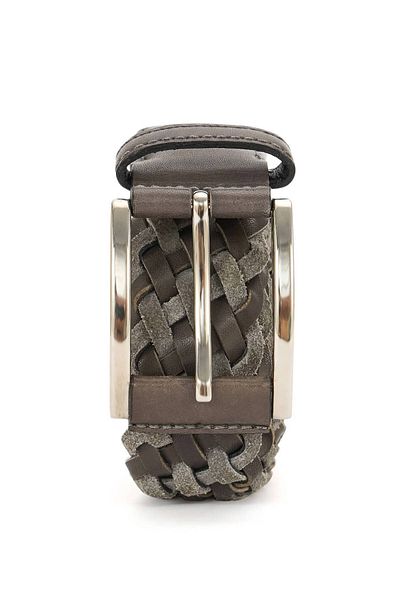 Hemington Handmade Knitted Medium Gray Belt
