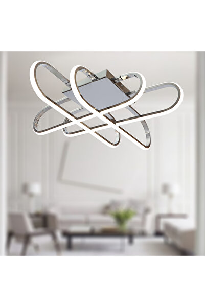 TT AYDINLATMA TT338-KR-BEYAZIŞIK TT Aydınlatma Kasef Model ( Beyaz Işık ) Krom Kaplama Led Avize