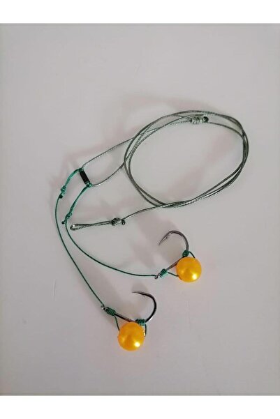 TRAKAV Profesyonel Sazan Takımı 2 İğneli Sarı Boncuklu