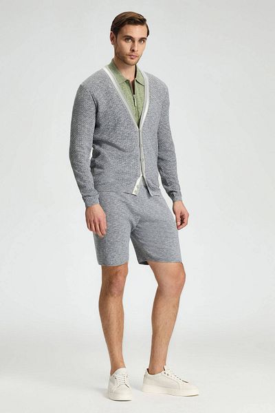 Hemington Pure Cotton Light Gray Sweater Cardigan