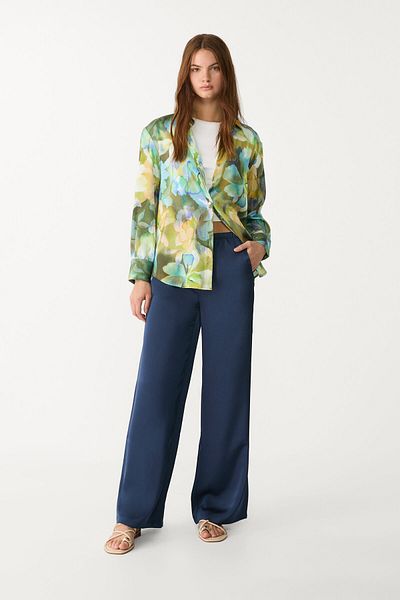 Stradivarius Flowing, Satin Trousers Limited Edition