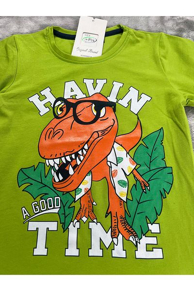 NEWKİDS 3-6 Years Old Boy's Suit with Printed Shorts