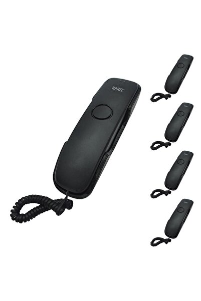 KAREL Tm902 Kablolu Duvar Tipi Analog Telefonu Siyah 5'li Fırsat Paketi