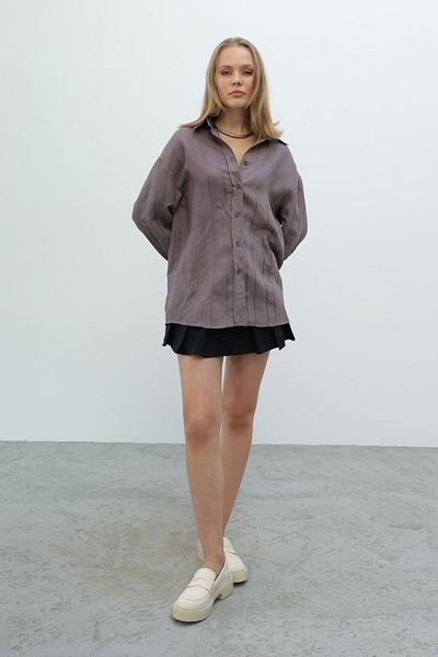 modaserdem Striped Shirt - Brown