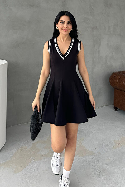 Seda Yalçın Atelier Black Zr Model Flounce Mini Dress