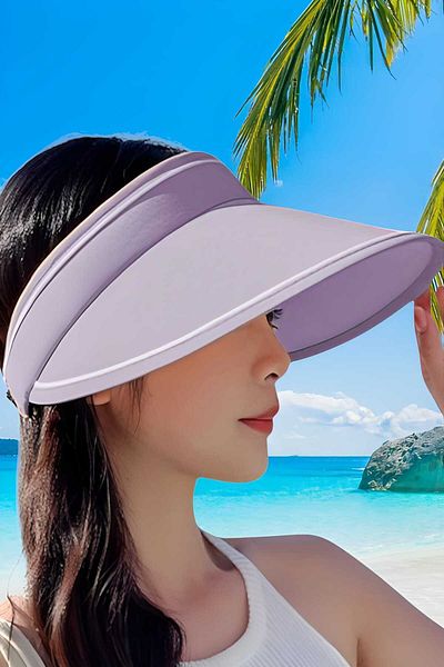 Uniquetrenders Women's Wide Brim UV Protection Adjustable Visor Hat