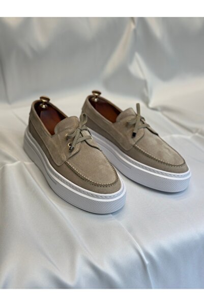 Avni Ceylan أحذية بابيت جلدية أصلية بأربطة جلدية تفصيلية