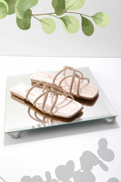 Bambi Nude Satin Women's Slippers K04137000538