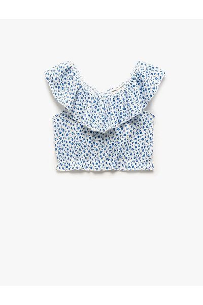 Koton Patterned White Girls Blouse Model Number: 5Skg60020Ak