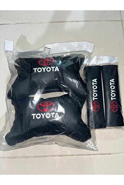 KARA AUTO Toyota Boyun Yastığı Emniyet Kemer Kılıfı Seti