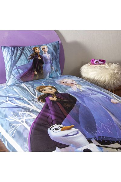 Taç Disney Frozen Winter 120X200 Lishke Royal Crown Duvet Cover Set