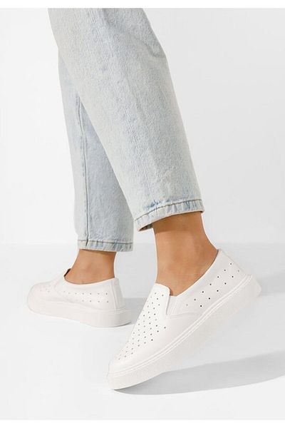 B T Shoes Espadrile dama Sotiy V2 albe
