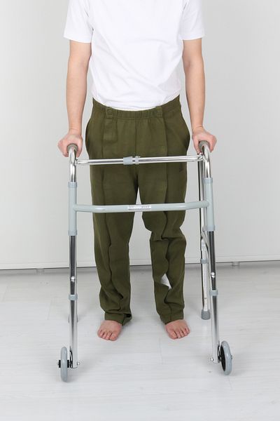 CURE4U Adaptive Velcro Khaki Lying Patient Care and Treatment Pants (Size m)