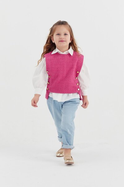 MARKALİSTE Fuchsia Adel Kids Sweater