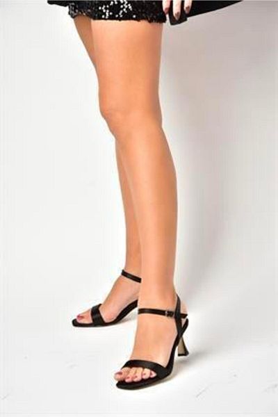 Fox Shoes U 569519904   Black Fabric Low Heeled Women's Shoes