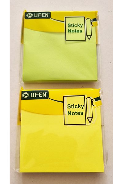 Modellino 2 Pcs 75X75Mm 100Pcs Adhesive Square Postit