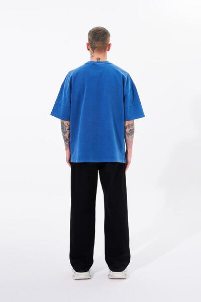 Machinist Ανδρικό μπλουζάκι Indigo με τζιν τσέπη