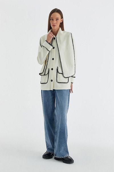 MARKALİSTE Ecru Fleece Jacket