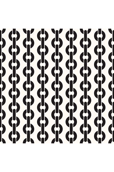 KumaşEvi Chain Patterned Polyester Fabric - Suitable for Upholstery, Bags, Cushions and Cover Use (1 m)