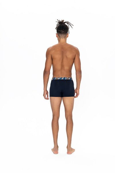 U.S. Polo Assn. Pack of 3, Cotton, Men's Boxer Set, Saks & Yellow & Navy Blue