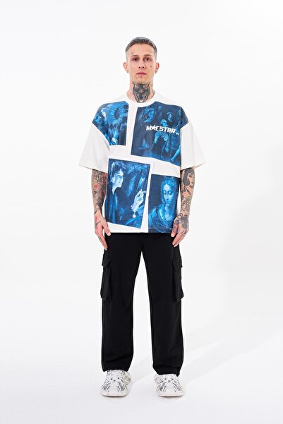 Machinist Ανδρικό μπλουζάκι Macstar Vintage Oversize Ecru