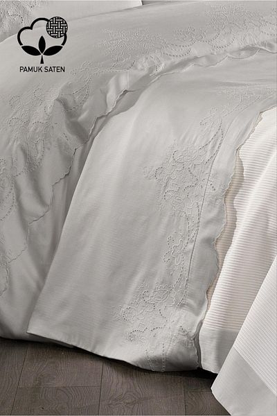Antepiş Home 7 Pieces Pillow and Duvet Cover Set Cotton Satin