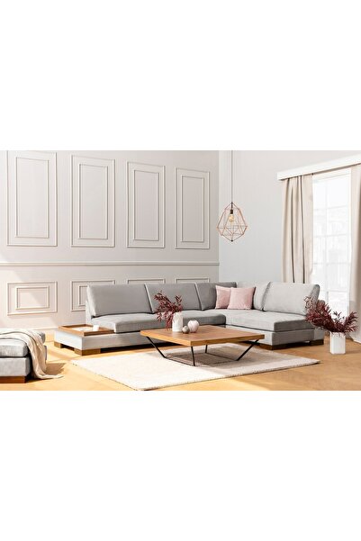 Vivense TULİP KÖŞE KOLTUK, AÇIK GRİ, SAĞ KÖŞE