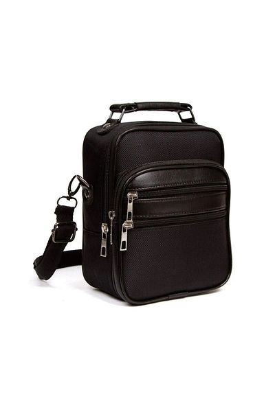 Newish Men's Black Daily Shoulder Handbag and Mechanism Wallet New053