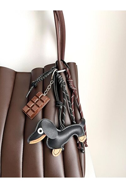 Swaggo collections Çanta Charm Köpek ve Çikolata Aksesuar