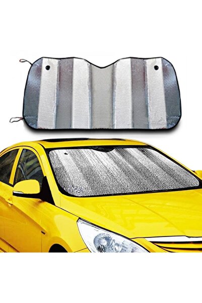 MasterCar Metalize Araba Ön Cam Güneşliği Torpido Koruyucu Oto Güneşlik Paneli Ön Cam Brandası 130 X 60 CM