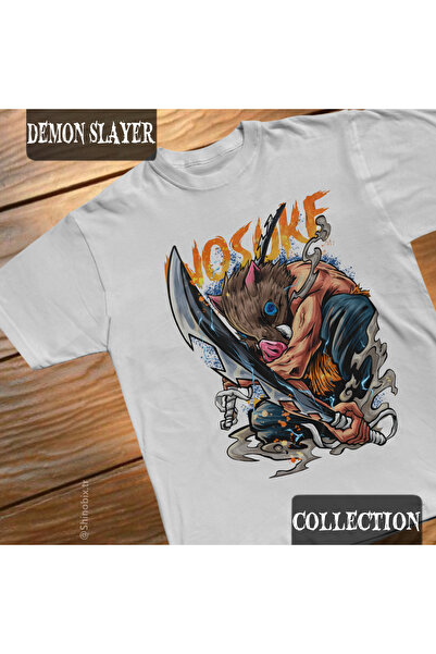 SHINOBIX Tricou supradimensionat Demon Slayer Anime Inosuke Hashibira