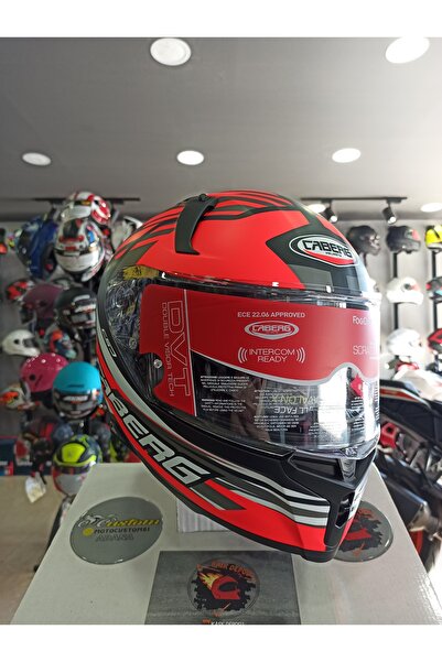 Caberg AVALON X KIRA MAT BLK-GREY-RED FLUO