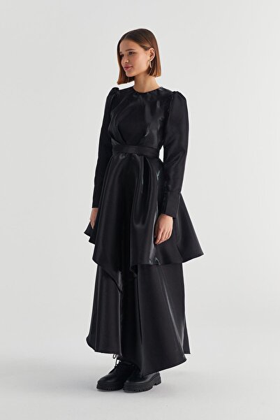 MARKALİSTE Μαύρο βραδινό φόρεμα Alice