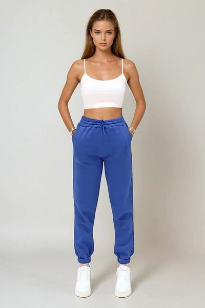 VAGGON Γυναικεία Saks 3 Thread Raised Jogging Sweatpants Prmx10929