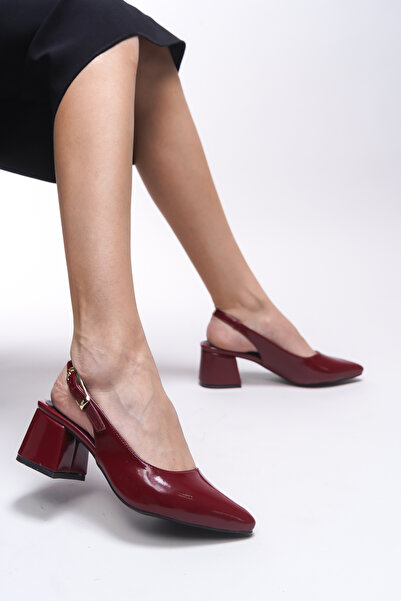 Riccon Eveltihne Women's Heeled Shoes 0012309   Burgundy Patent Leather